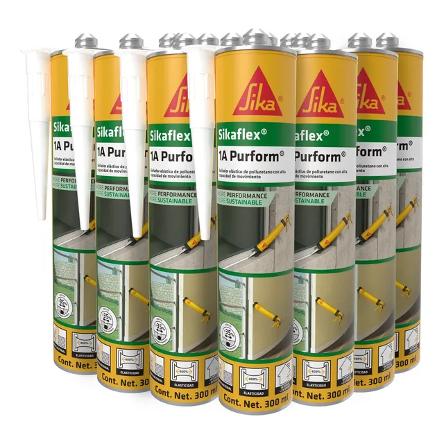 Sika Sellador Elast Poliur Sikaflex 1a Purform 300ml Caja 12 Color Gris