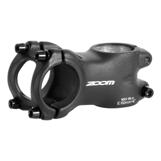 Tee Potencia Zoom 28.6 X 31.8 Aluminio Cnc 40mm A 90mm Mtb Color Negro Largo 60 Mm