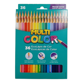 Lápis De Cor Com 36 Cores Multicolor Faber Castell Escolar Lápis De Cor Com 36 Cores Multicolor Faber Castell Escolar