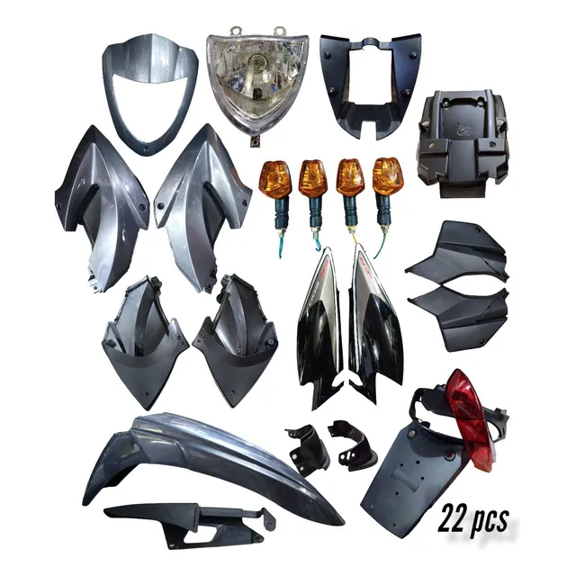 J U E G O Set Completo Tapas Carrocería Para Moto Tx200 Gris