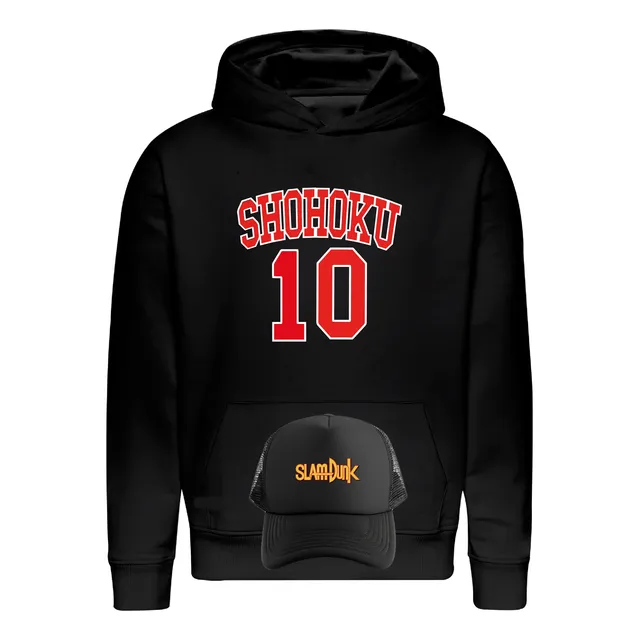 Poleron Shohoku  10 + Gorro Jockey -  Slam Dunk - Serie - Manga - Shohoku - Estampaking