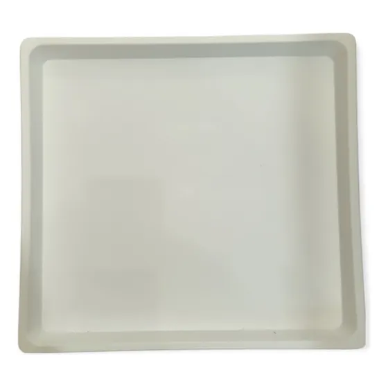 Plato Cuadrado Maceta Plastico Matri N25 Color Blanco
