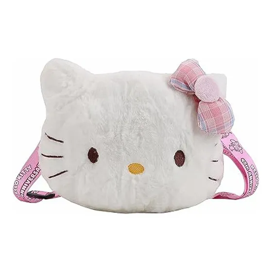 Hellokitty Señoras Felpa Hombro Bolsos Para Crossbody