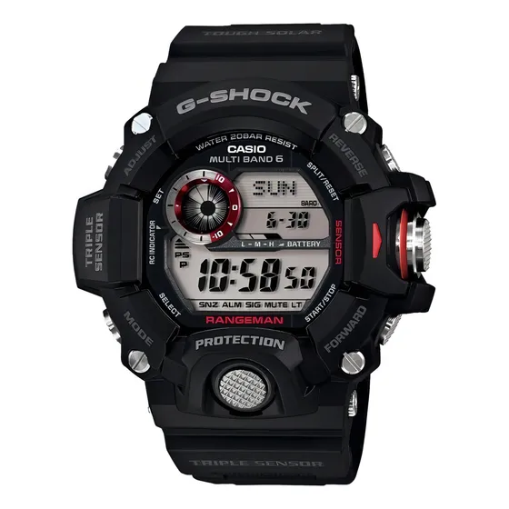 Relogio Casio G-shock Rangeman Gw-9400-1dr Altímetro Barômetro Bússola digital Tough Solar (por energia solar)