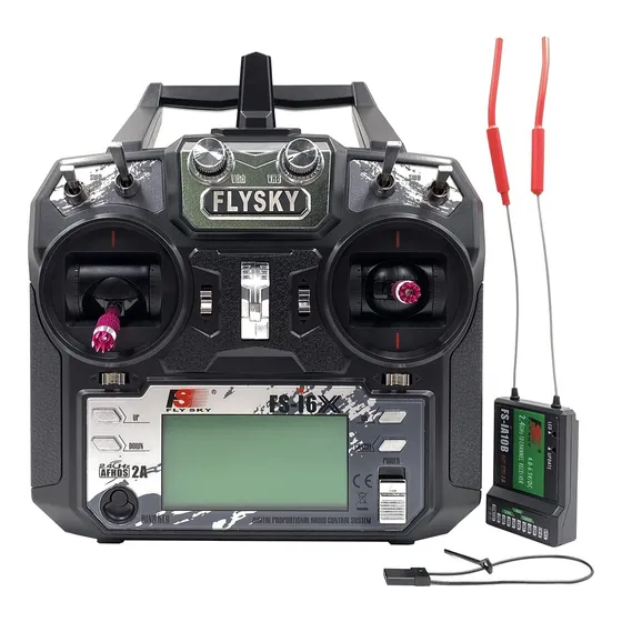 Controlador De Transmisor Rc Fs-i6x De 10 Canales Y 2.4 G...
