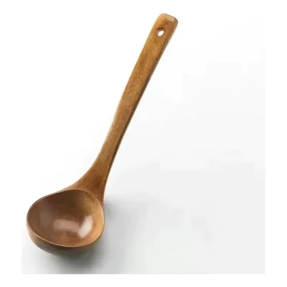 Concha Bambu Para Caldos Sopas Coreana Japonesa Madeira