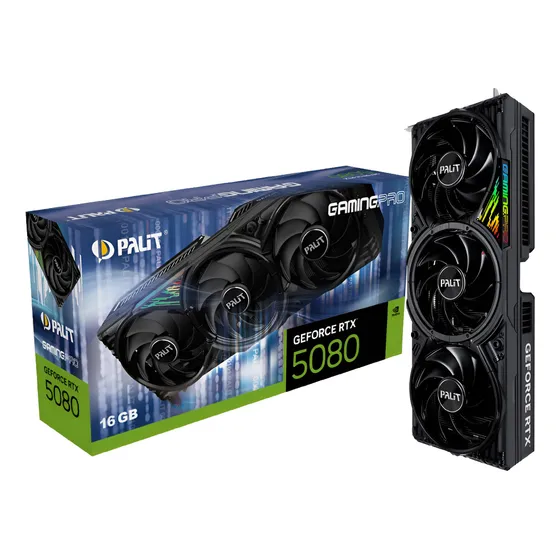 Tarjeta de Video Palit Nvidia GeForce Rtx 5080 GamingPro 16gb GDDR7 256bit PCI-E 5.0