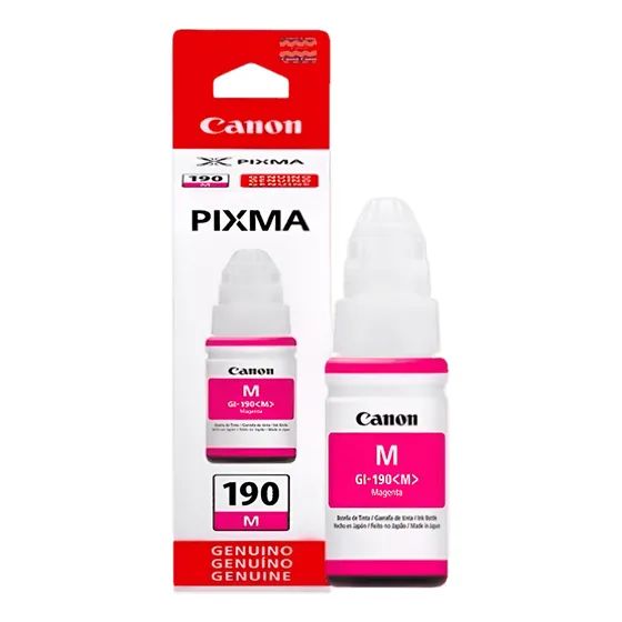Recarga De Tinta Canon Gi 190 M Magenta