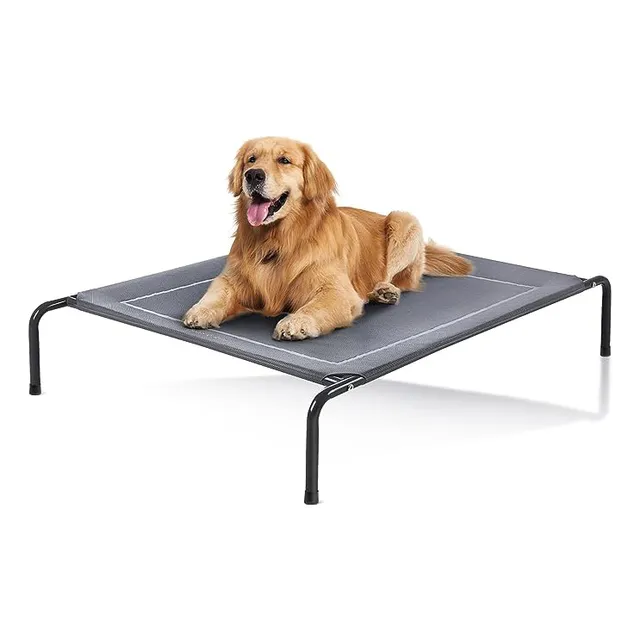 Cama Para Perro y Gato 120*90*20 Cm Xinmall Extra Grande Con Malla Transpirable Y Lavable Cama Elevada Al Aire Libre Portatil Camping X998023