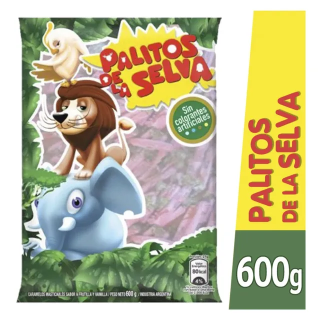 Caramelos Masticables Palitos De La Selva Sabores Surtido