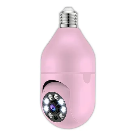 Câmera Lampada Espia Wi-fi Giro 360 Graus Noturna Colorida