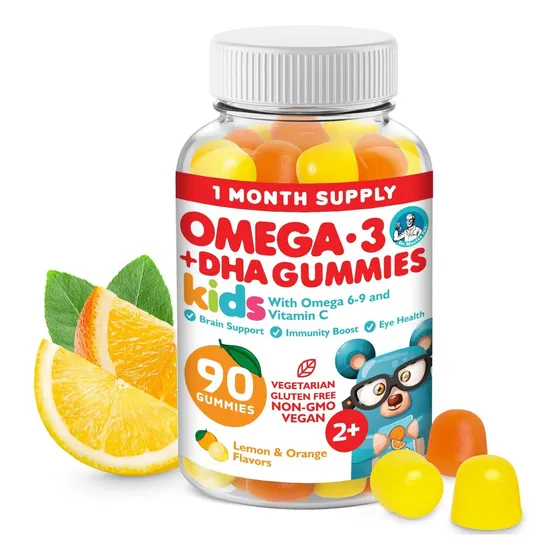 Omega 3-6-9 Vegan P/niños +vitamina C Ac Linoleico 90gomitas