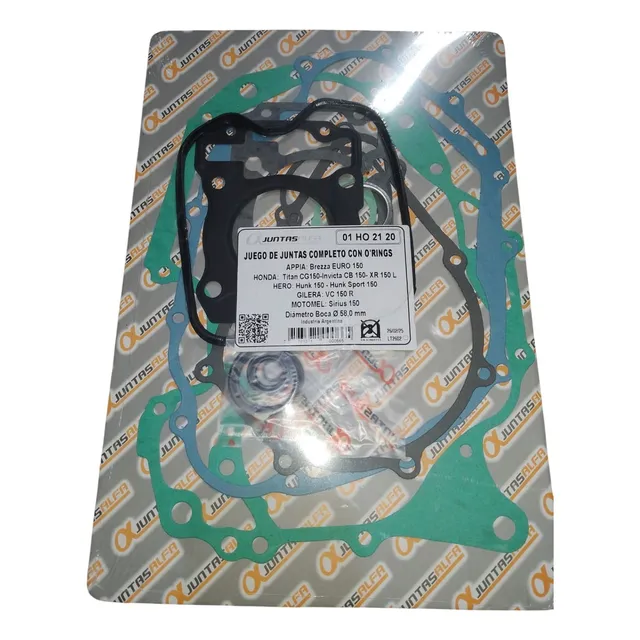 Juego Juntas Honda Glh Gaucha Xr 150 Cg Titan New 150 Oring