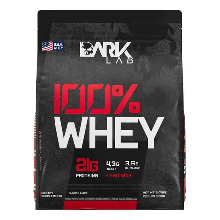 100% Whey Protein Proteína Refil 900g - Dark Lab Sabor Cookies
