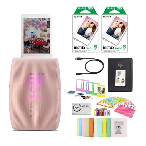 Impressora instantânea Fujifilm Instax Mini Link 2 Bluetooth rosa