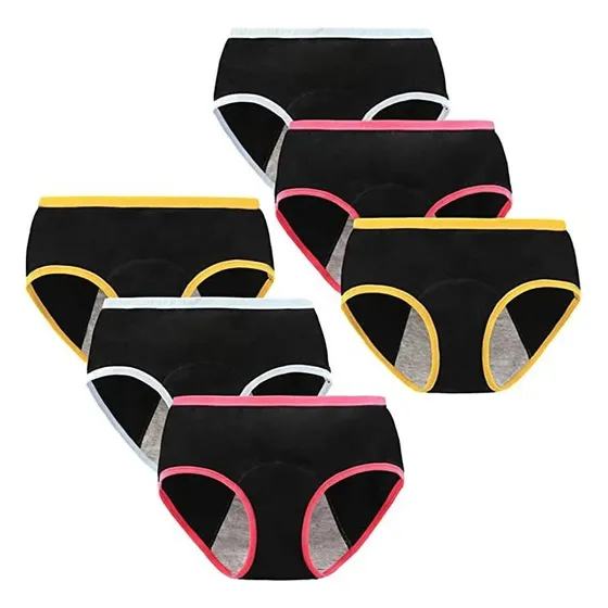 Bragas Menstruales De Algodón Antipérdidas Para