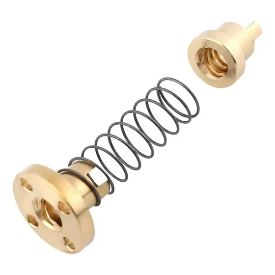 Tuerca Antibacklash T8 Paso2 X 1 Filete = Avance 2mm  Cnc 3d