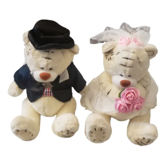 Peluches Novios Regalo Kit 2 Osos Peluche