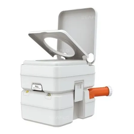 Vaso Portátil Seaflo 20l Camping Para Barco Motorhome Cinza