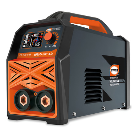 Soldadora Digital Evans Lcd 200a Bivoltaje 110/220v Negro Soldadora Digital Evans Lcd 200a Bivoltaje 110/220v Negro