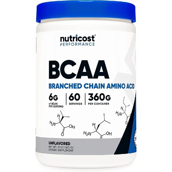 Bcaa 6 G Aminoácidos De Cadena Ramificada Nutricost (360 G)
