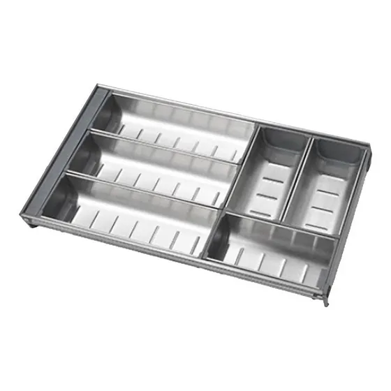 Cubertero Bari De Acero Inoxidable Para De Módulo 40 Cm