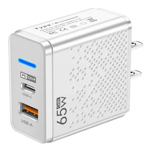 Cargador 65w Gan Carga Rapida Qc Pd Usb/tipo C Us