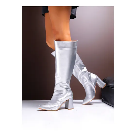 Botas Botitas Timothea 25000700 Mujer Caña Alta Cuero