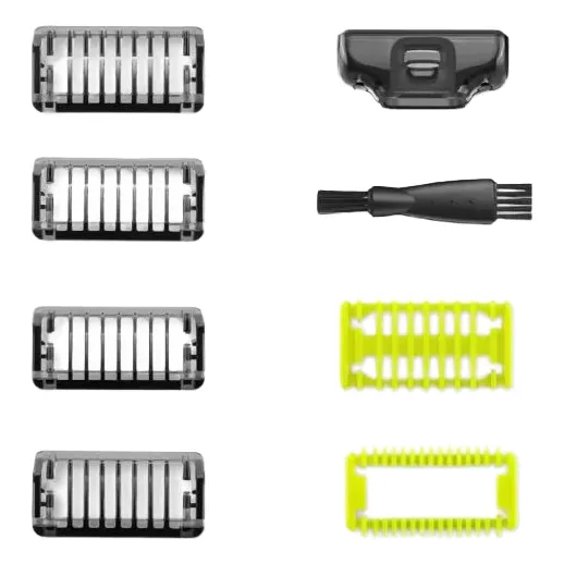 Kit 7 Pentes Abs Para Compatível Philips Oneblade Qp2521/10