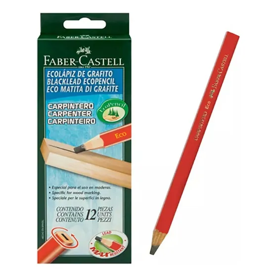 Lapiz De Carpintero X12 - Faber Castell
