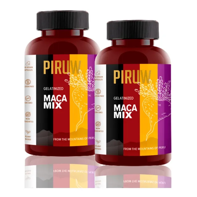 Pack Piruw Maca Mix Piruw 100 Cápsulas X2