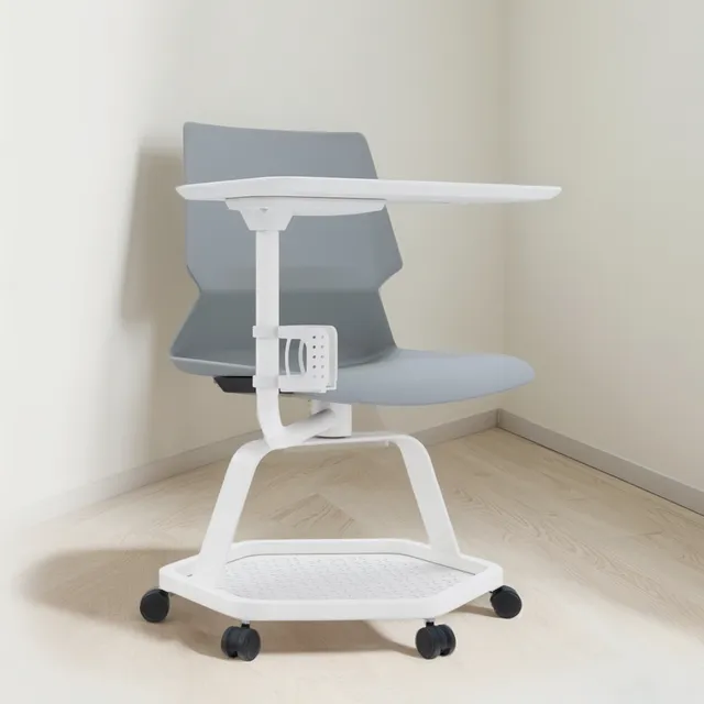Silla Carpeta College Gris Blanco Ofideas Material Del Tapizado Sin Tapiz