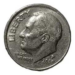 Moneda One Dime Usa 10 Cent Año 2000