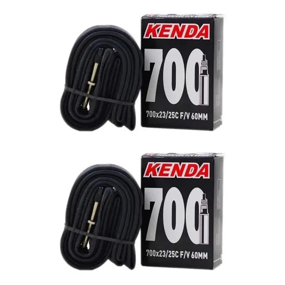 2 Câmaras De Ar Bike Speed Aro 700x23/25c Kenda Presta 60mm