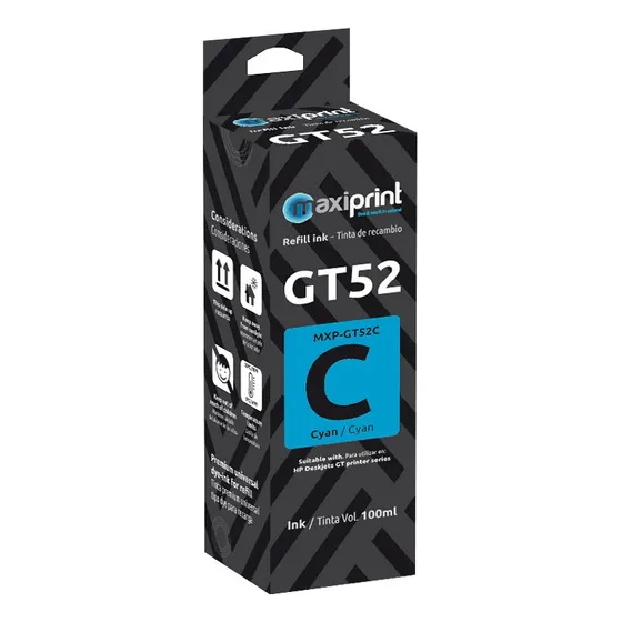 Tinta Mxp Hp Gt52 Cyan Gt52c