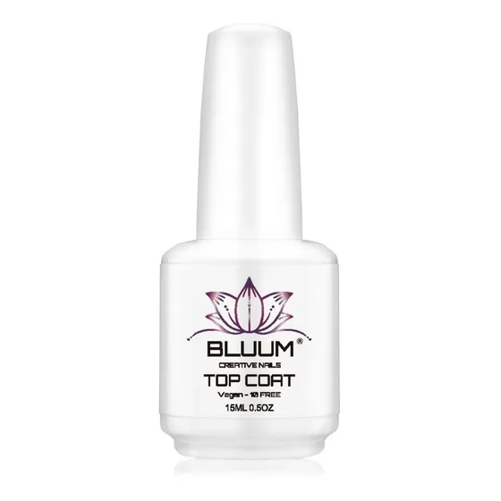 Top Coat Esmalte De Uñas Brillante Bluum 15 Ml Vegano