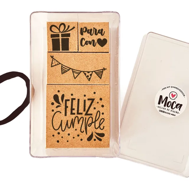 Mini Kit Temático Cumpleaños - Sellos - Emprendedor - Evento