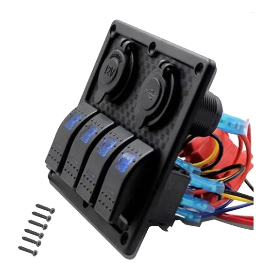 12-24v Panel De Interruptor Circuito Led Rocker Switch Panel