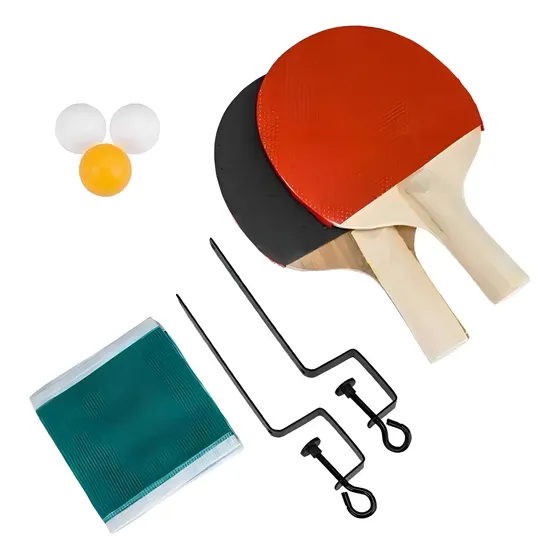 Mr Vendas Kit Ping Pong 2 Raquetas 3 Pelotas Red Soporte M888 | Cuotas sin interés