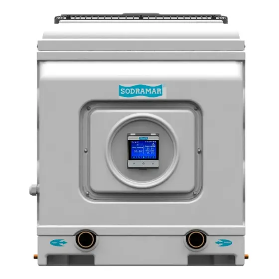 Aquecedor Piscina Trocador Calor Sd-40 + Painel Dig Sodramar 220V