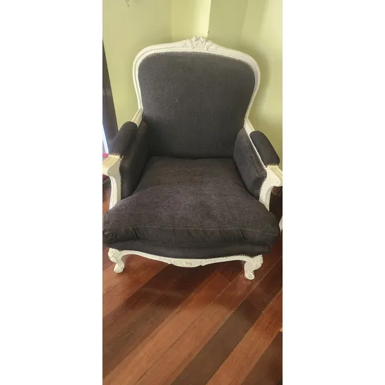 Juego Living Sillones Luis Xvi Moderno. Impecable Estado