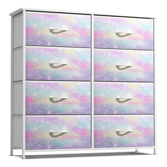 Cómoda Infantil 8 Cajones - Compatible Con Dormitorio, Pasil