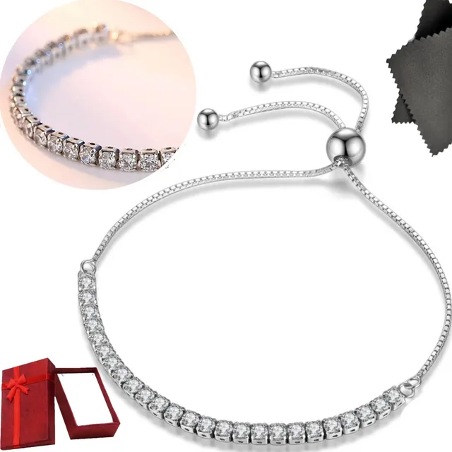 Pulsera Plata 925 Mujer Elegante Regalo Joya Charm Pareja