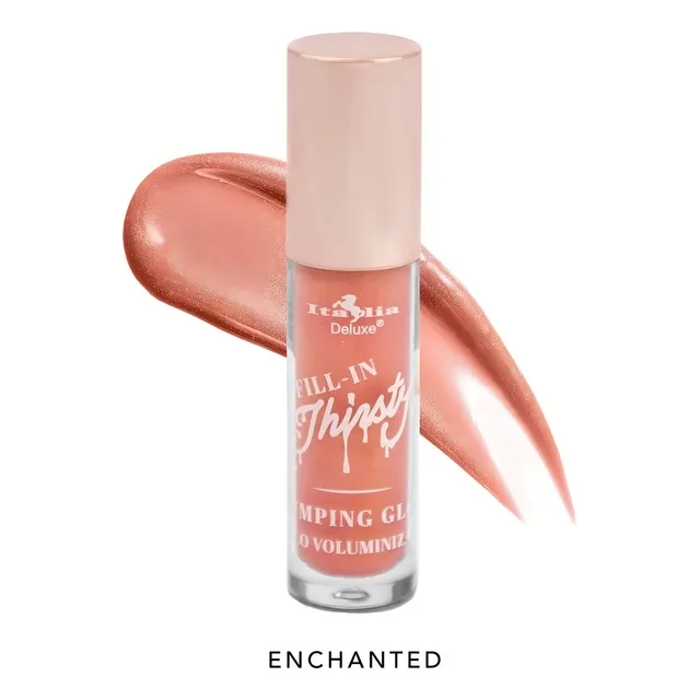 Labial Gloss Voluminizador Thirsty Italia Deluxe Pleasure Color ECHANTED