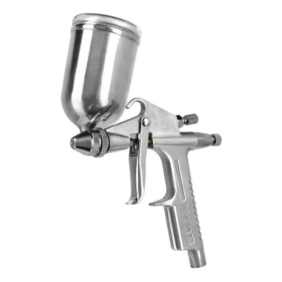 Pistola Retoque Gravedad, Vaso Aluminio, 0.5 Mm Truper 11098
