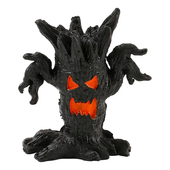 Árbol Aterrador Accesorios Halloween Con Cara Corteza