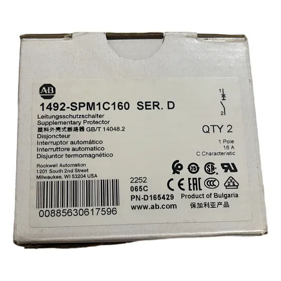 Allen Bradley 1492-spm1c160 Interruptor Automático
