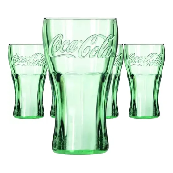 Jogo Kit 12 Copos Coca Cola Nadir Copo Verde - 470ml