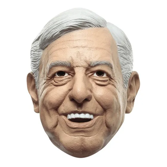 Máscara Presidente, Andres Manuel Lopez Obrador, Amlo, Peje Color Beige