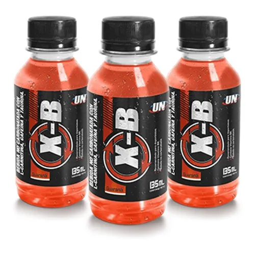 Xb Quemador De Grasa L-Carnitina Sabor Guarana / Piña / Blueberry/ Cada Pack De 15 Botellas